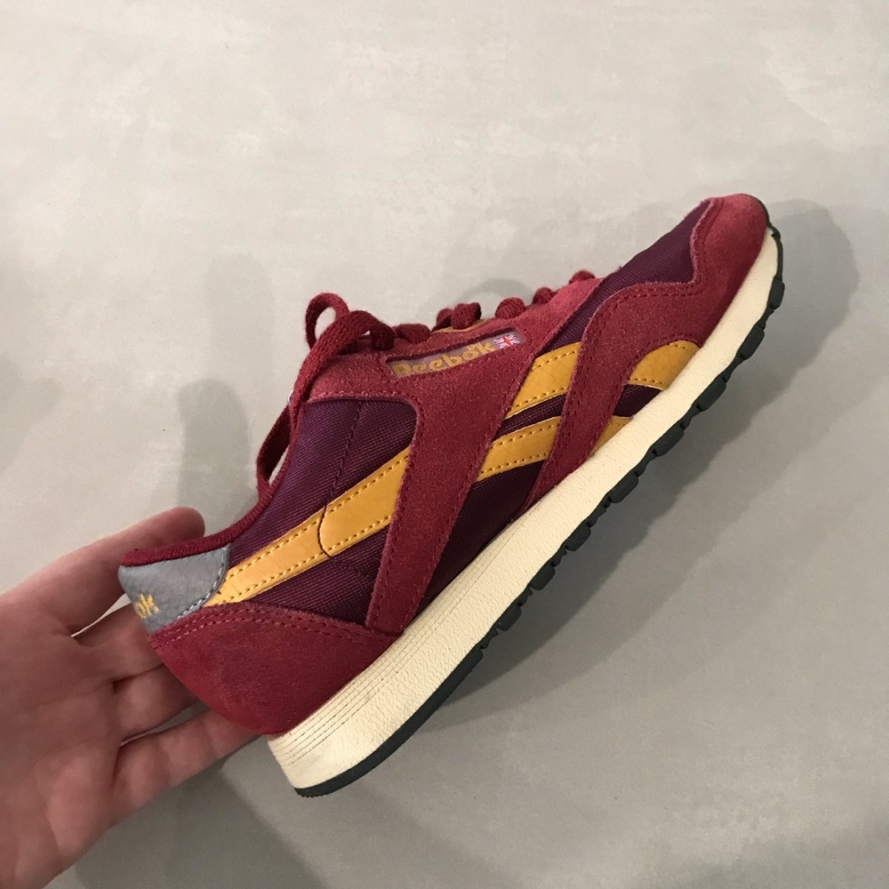 REEBOK Kids Unisex Burgundy Suede Fabric Mix Sneakers  | 5 - Picture 12 of 14